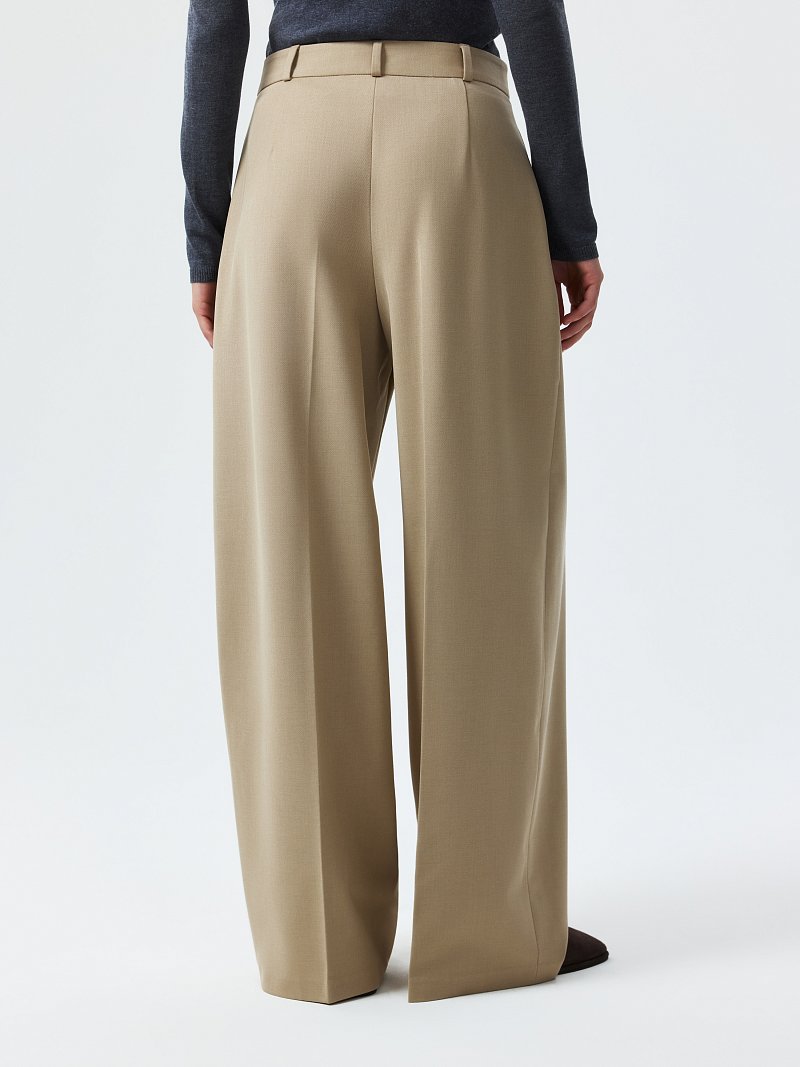 Брюки из переработанного материала с шерстью