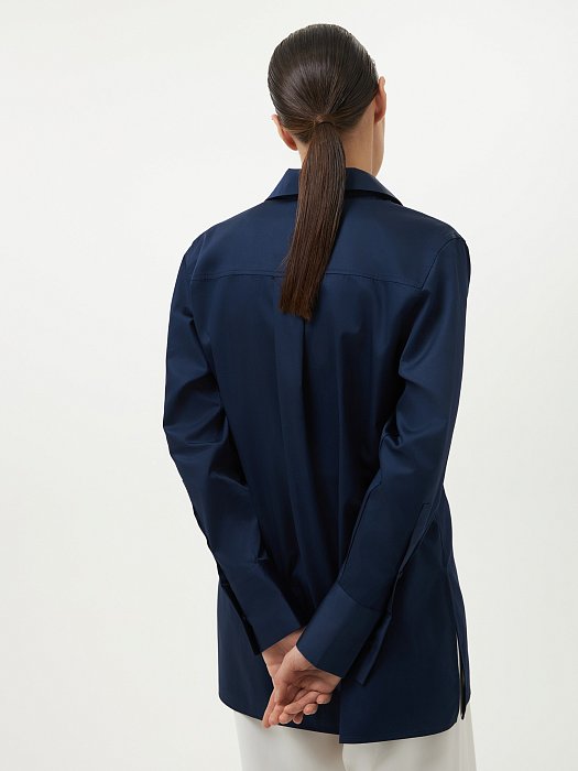 Удлиненная рубашка из хлопка: фото №4