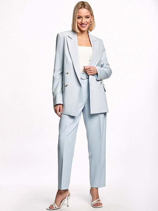 Двубортный прямой жакет: фото №4