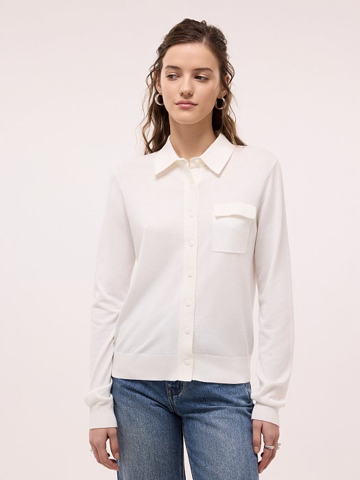 Кардиган в стиле рубашки: фото №2