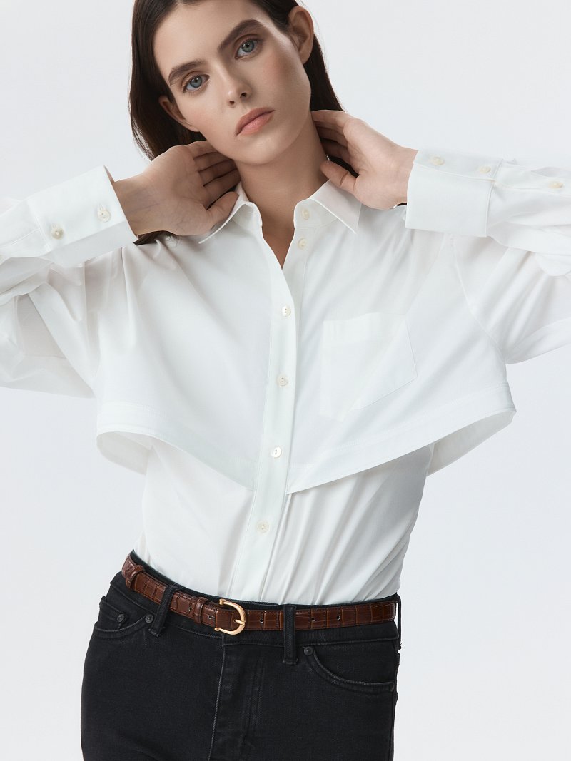 Боди-рубашка из хлопка