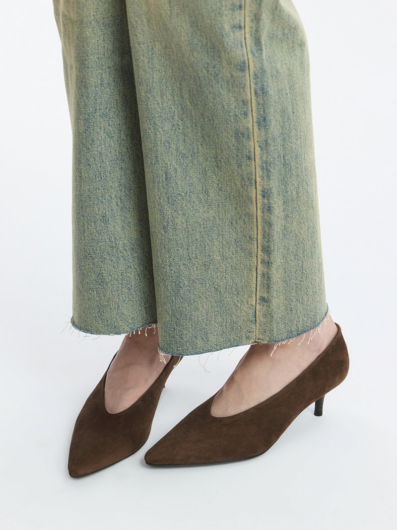 Туфли из натуральной замши