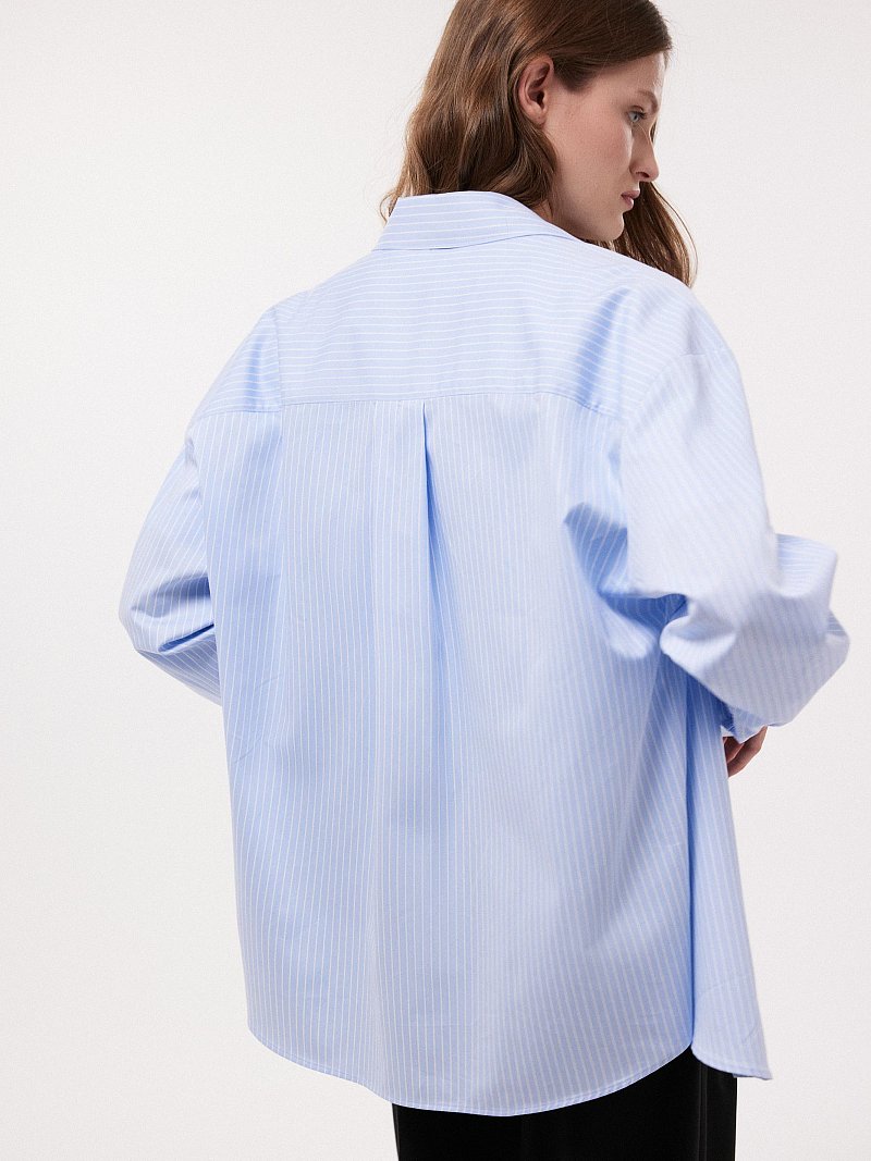 Рубашка из хлопка в полоску