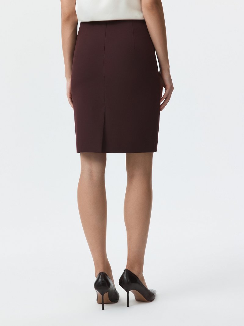 Прямая мини-юбка