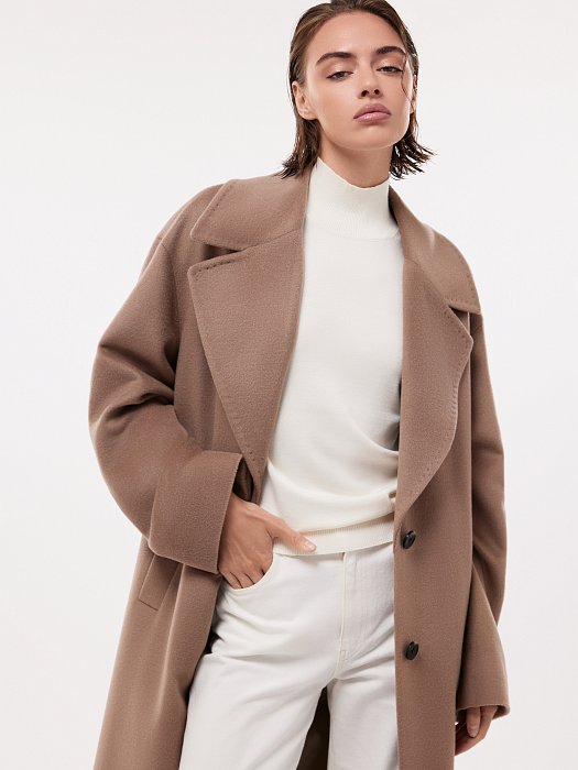 Пальто оверсайз с шерстью: фото №5