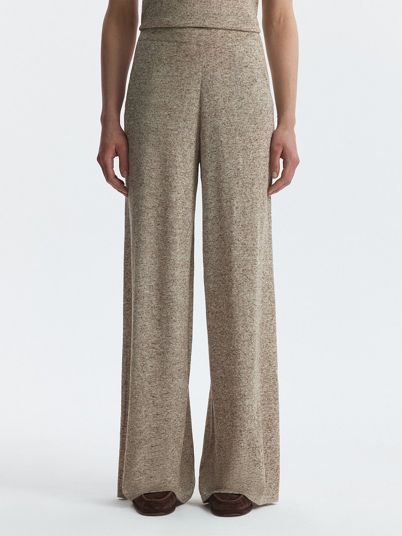 Трикотажные брюки со льном