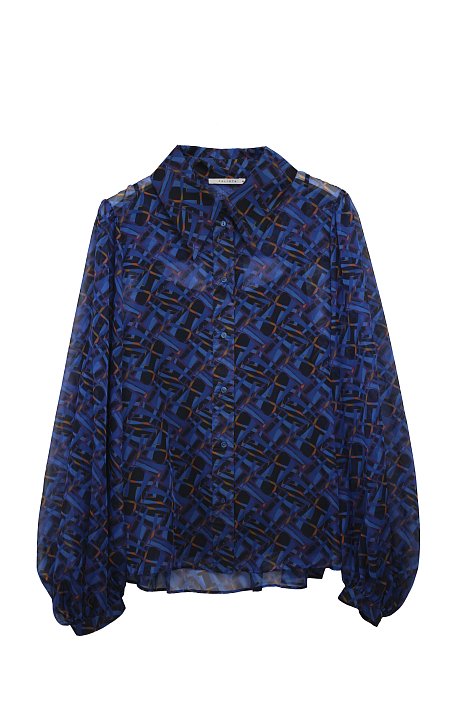 Блуза из шифона с принтом: фото №10