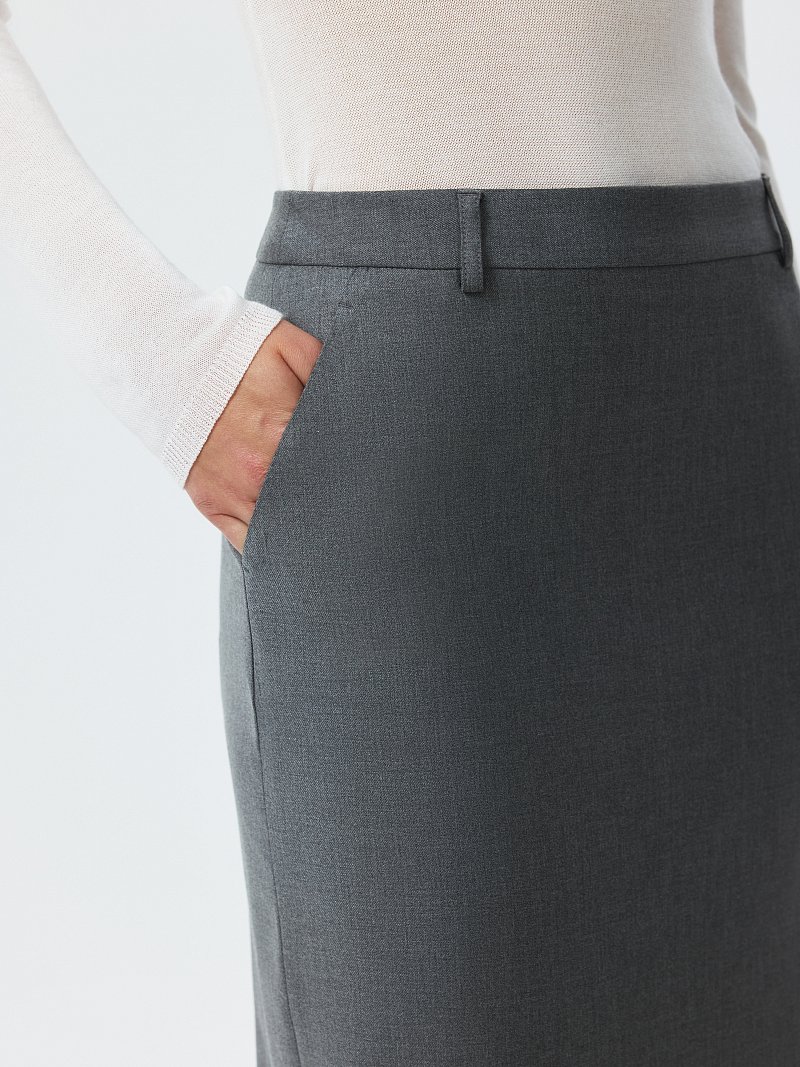 Прямая юбка-макси