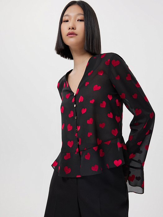 Блуза с сердечками: фото №2