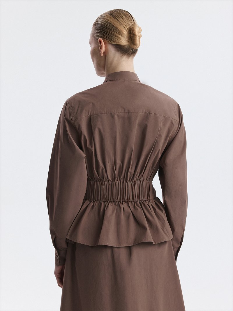 Блуза из 100% хлопка с поясом