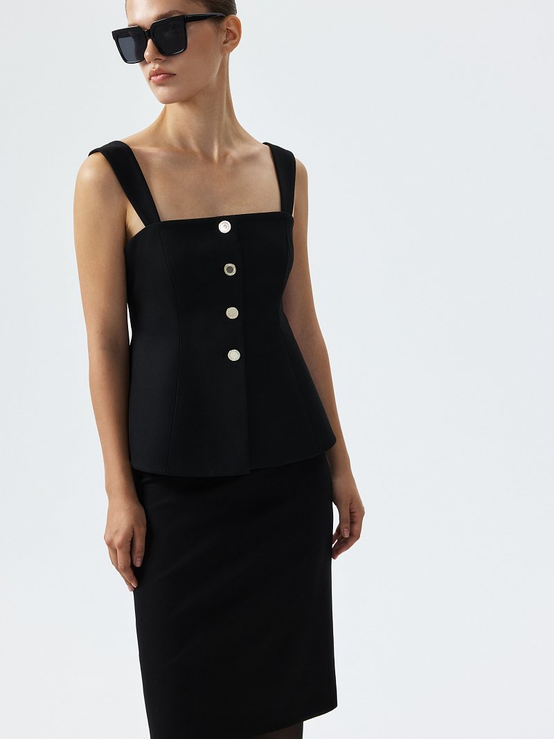 Юбка-карандаш из вискозы