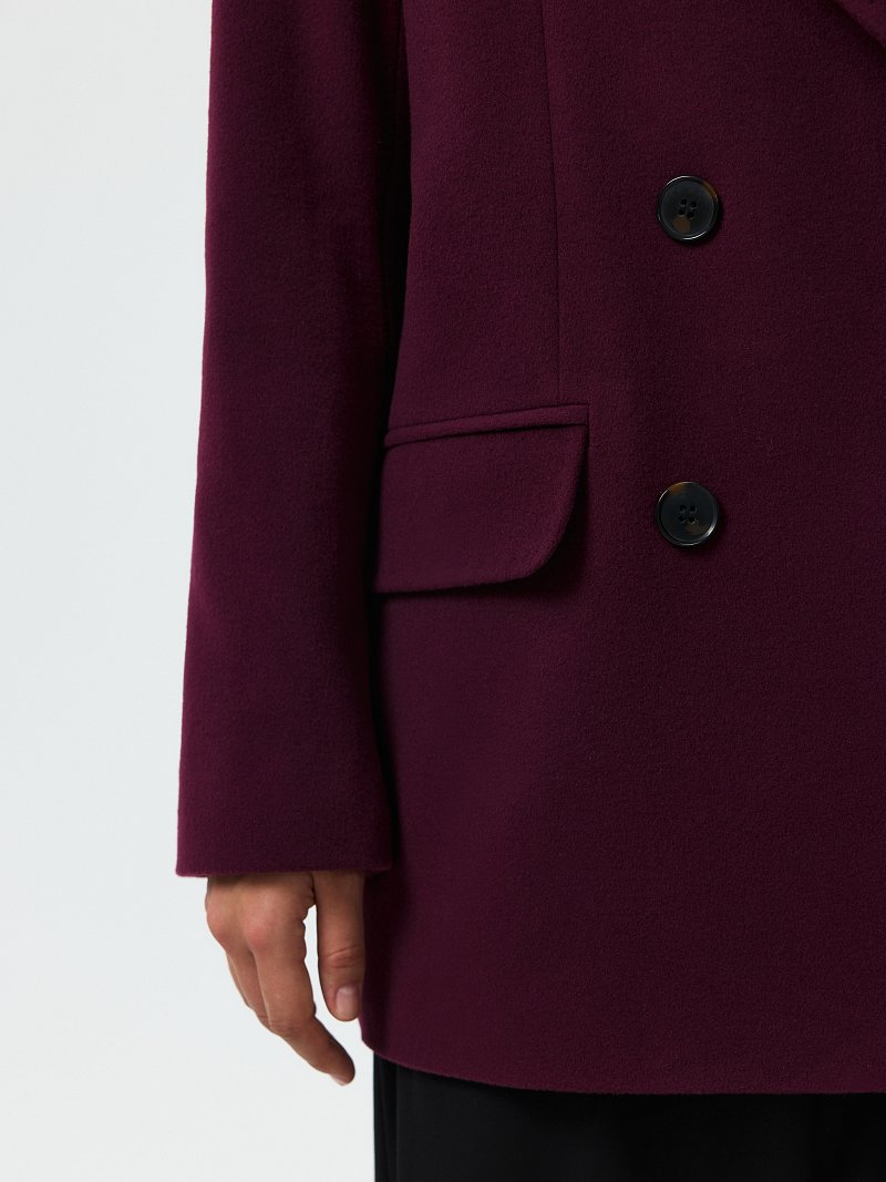 Полупальто со съемным капюшоном