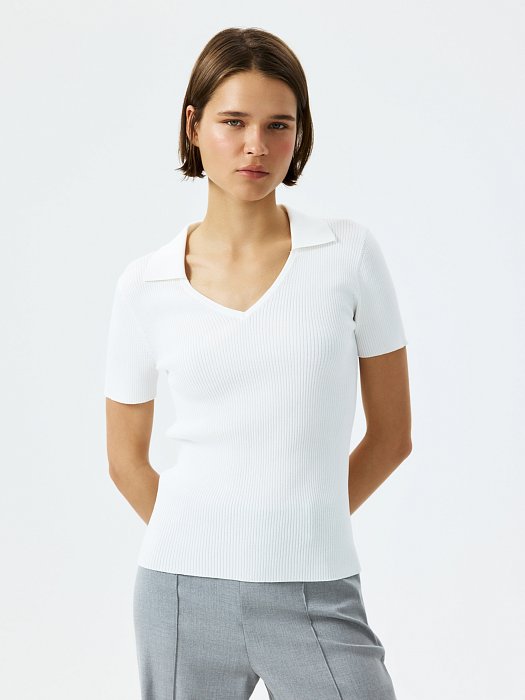 Джемпер с отложным воротником: фото №3