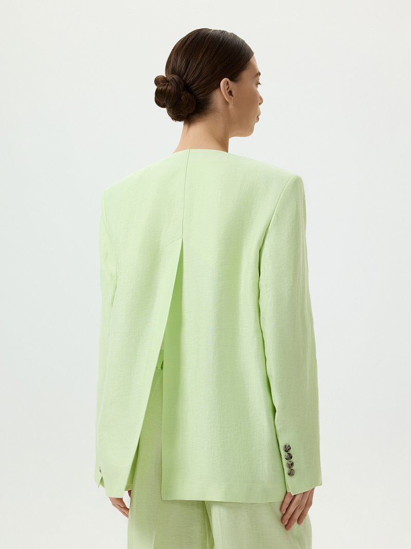 Жакет из конопляной ткани