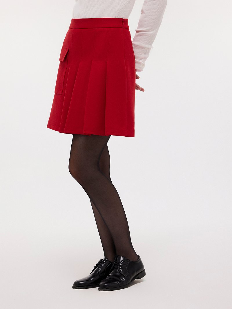 Расклешенная юбка со складками