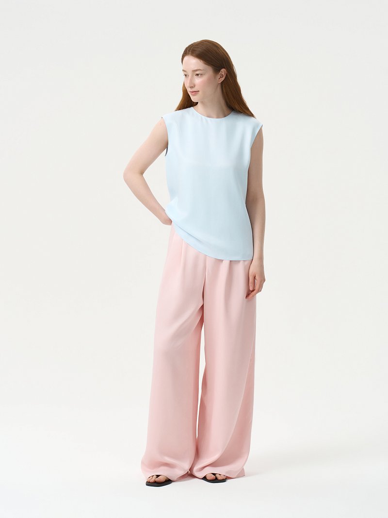 Прямой топ из сатина