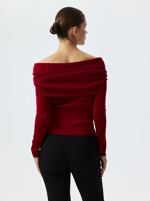 Лонгслив с открытыми плечами: фото №4