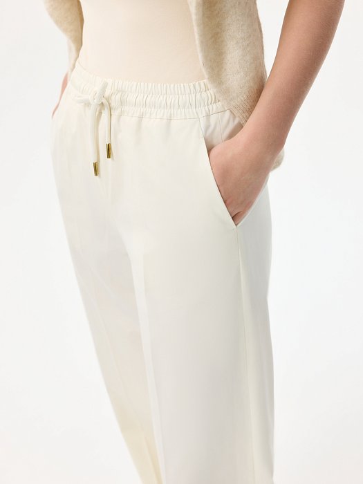 Брюки из хлопка на кулиске: фото №3