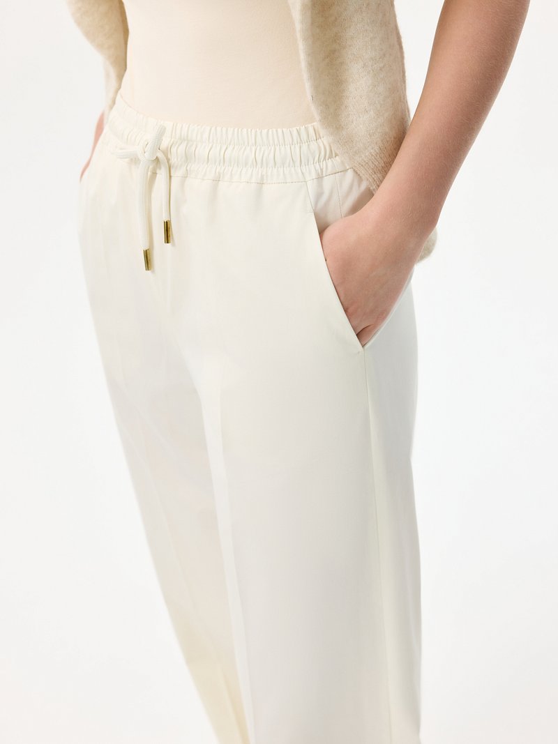 Брюки из хлопка на кулиске