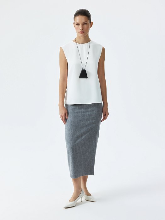 Топ из атласной ткани: фото №2