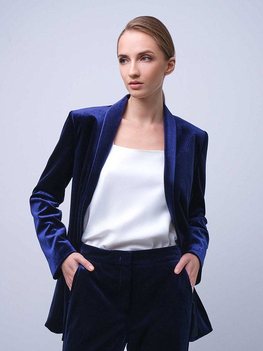 Жакет из бархатной ткани: фото №3