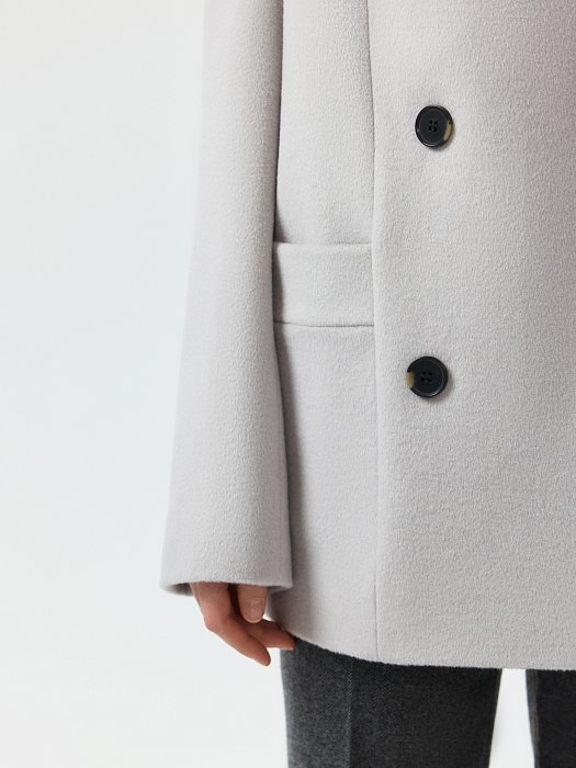 Полупальто из шерсти и кашемира (Р158): фото №3