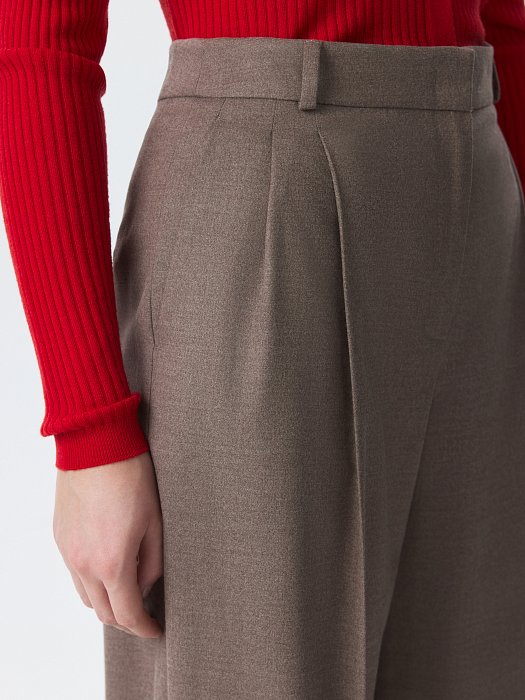 Широкие брюки из фланели: фото №4