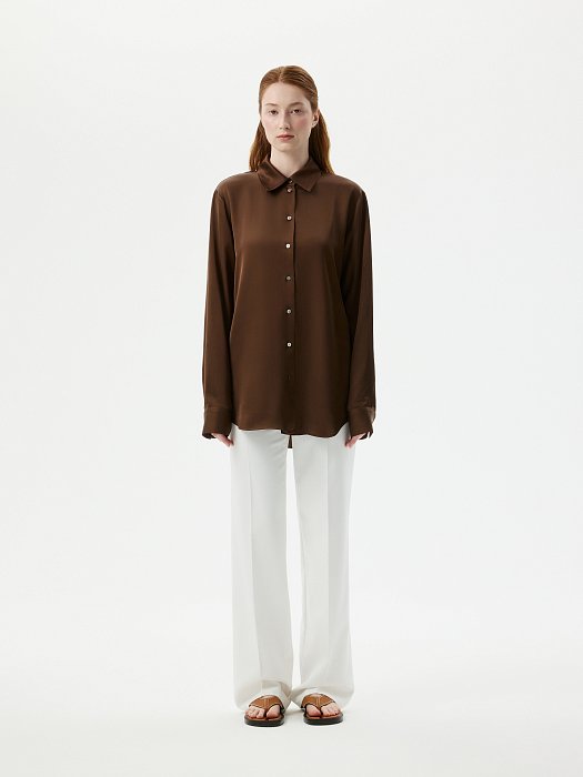 Атласная блуза : фото №3