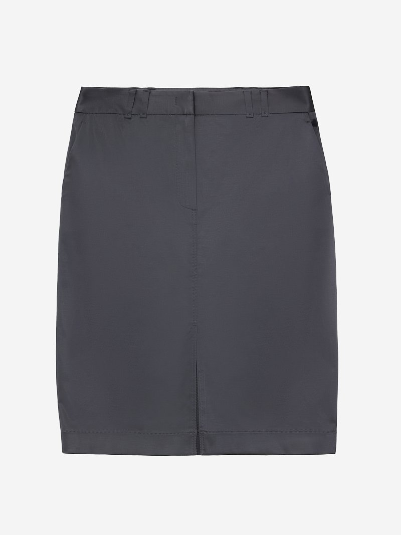 Атласная мини-юбка