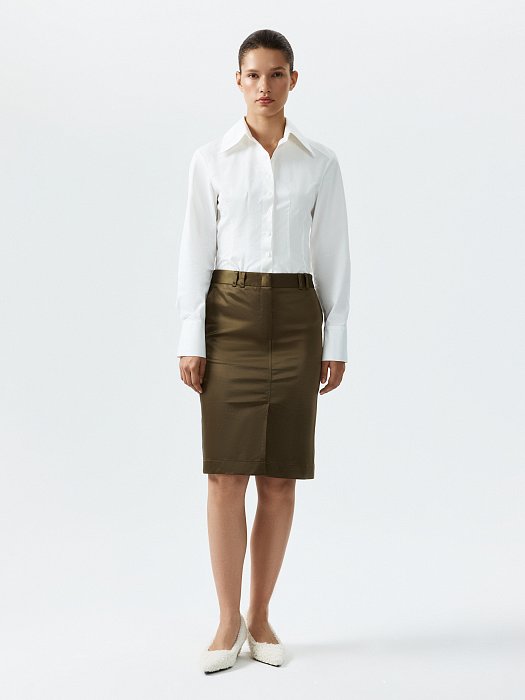 Атласная мини-юбка: фото №6