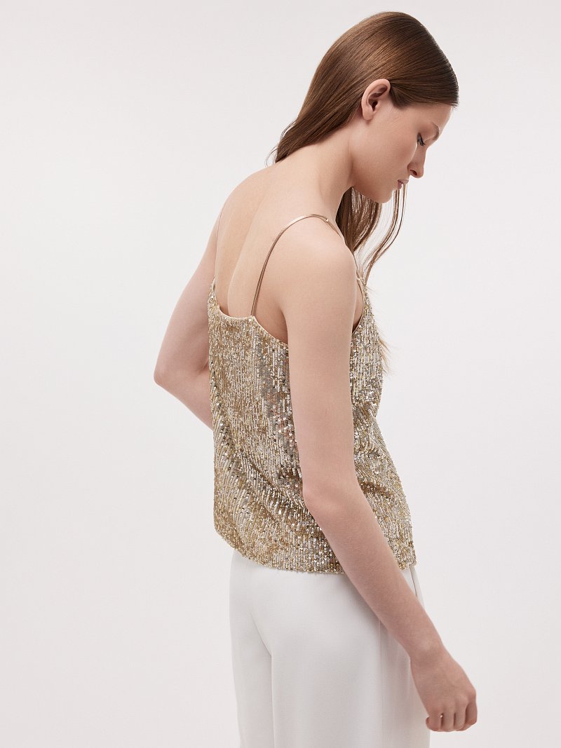 Топ с пайетками