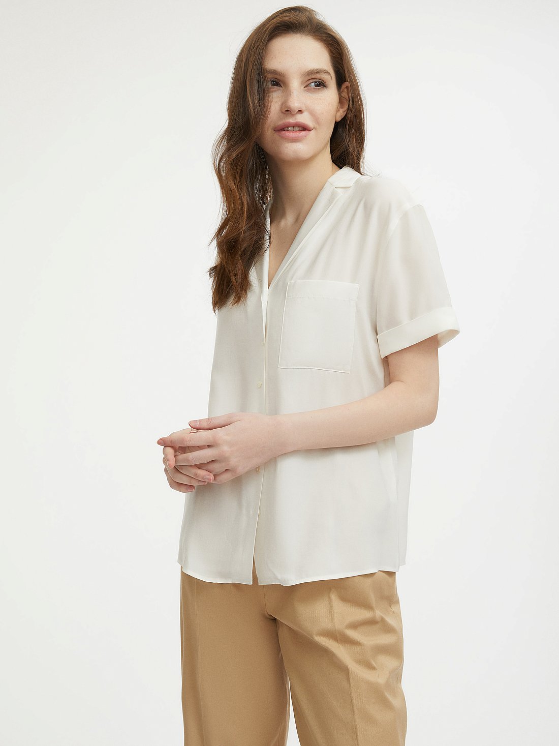 Блуза с отложным воротником: фото №1