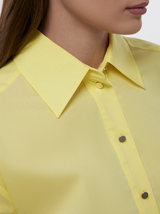 Укороченная рубашка со шнуровкой: фото №3