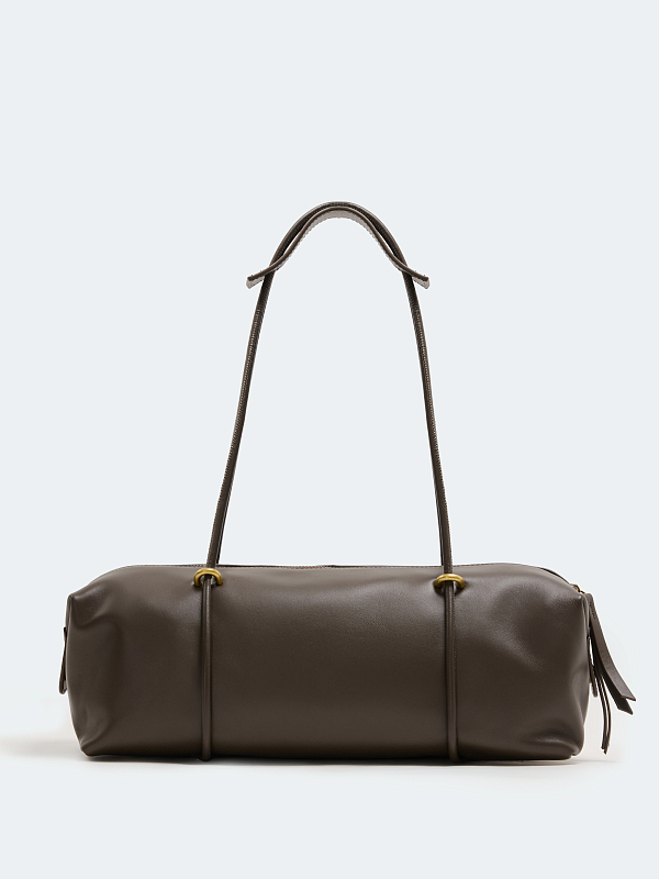 Сумка-такса из натуральной кожи