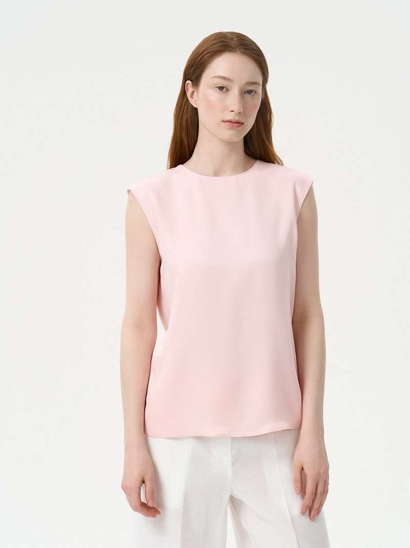 Прямой топ из сатина