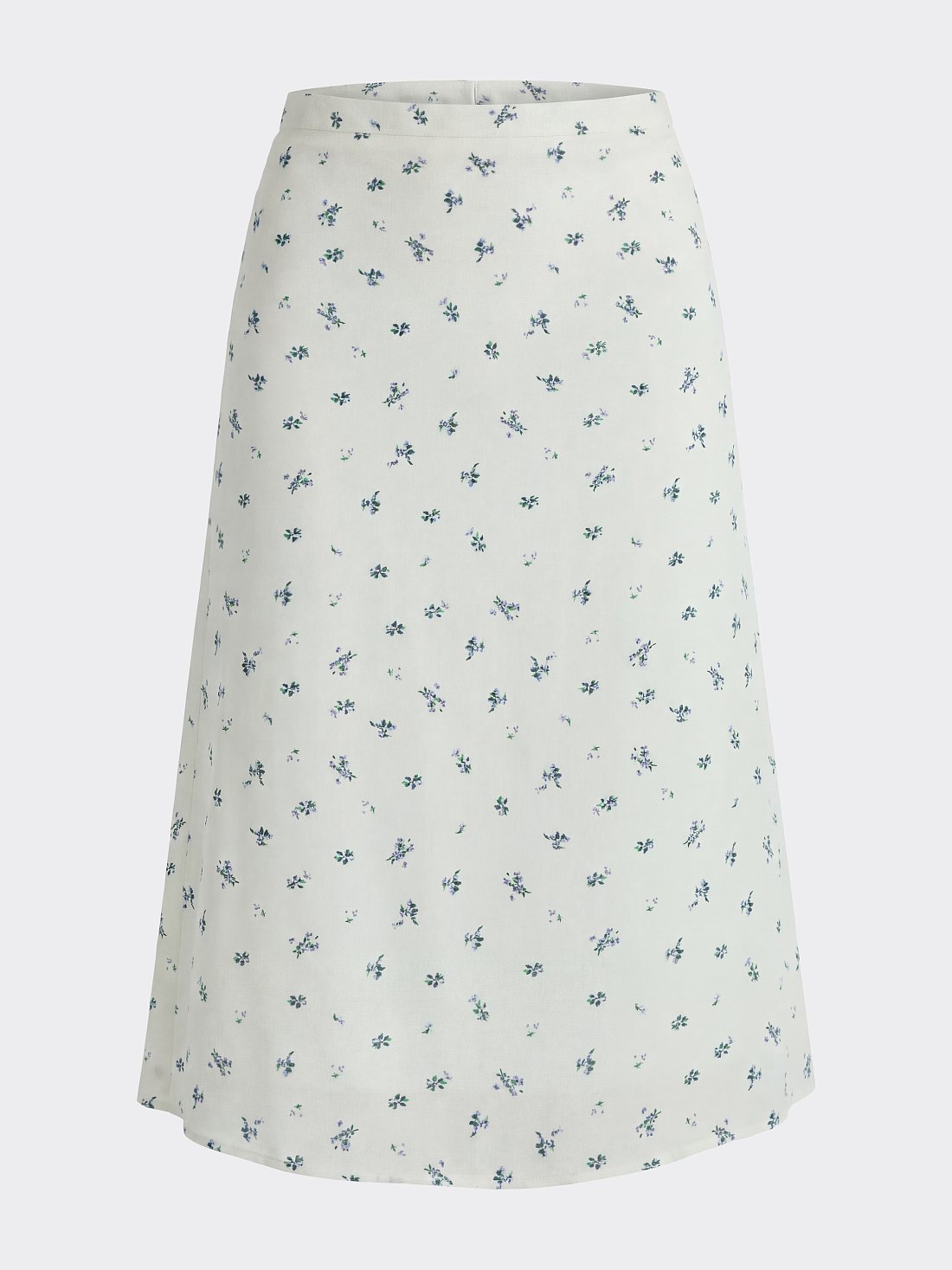 Атласная юбка в цветочек (Р158): фото №1