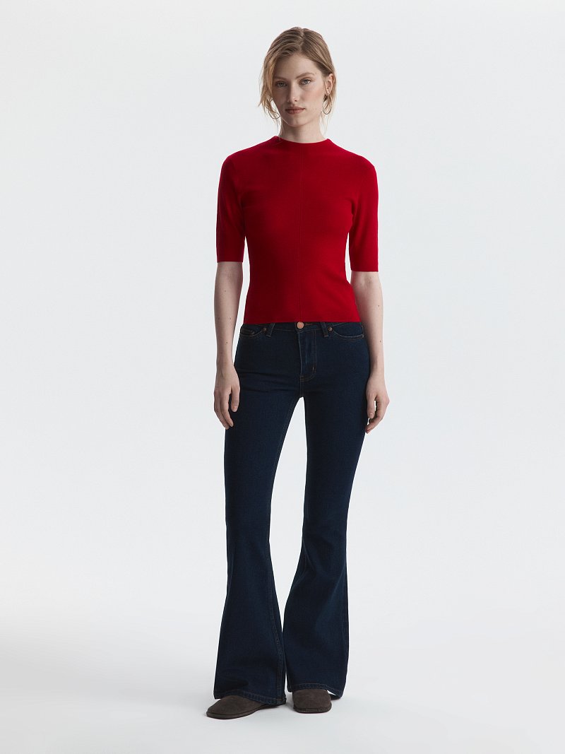 Джемпер с шерстью и шелком