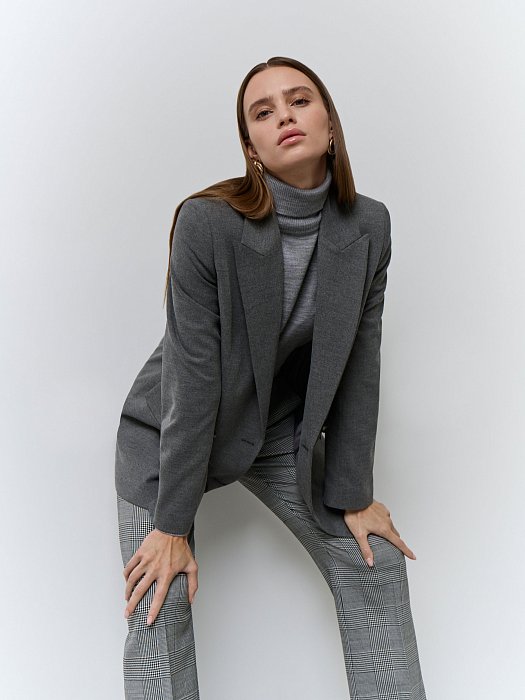 Прямые брюки с добавлением шерсти: фото №5