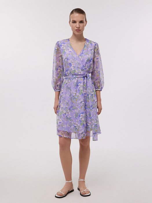 Шифоновое платье на запахе: фото №2