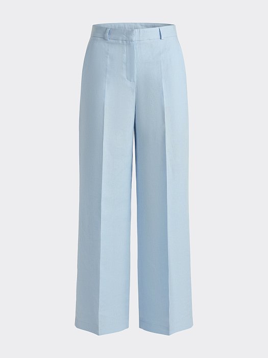 Брюки из смесового льна: фото №7