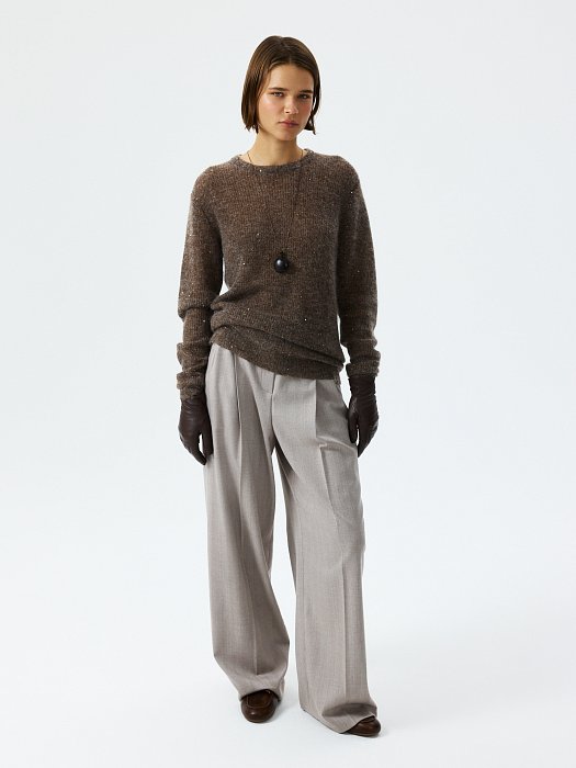 Джемпер с мохером и пайетками: фото №2