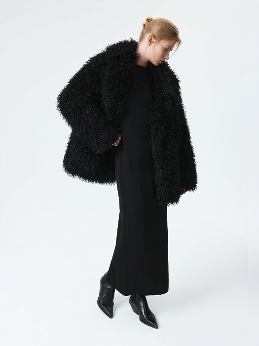 Утепленная шуба из искусственного меха: фото №2
