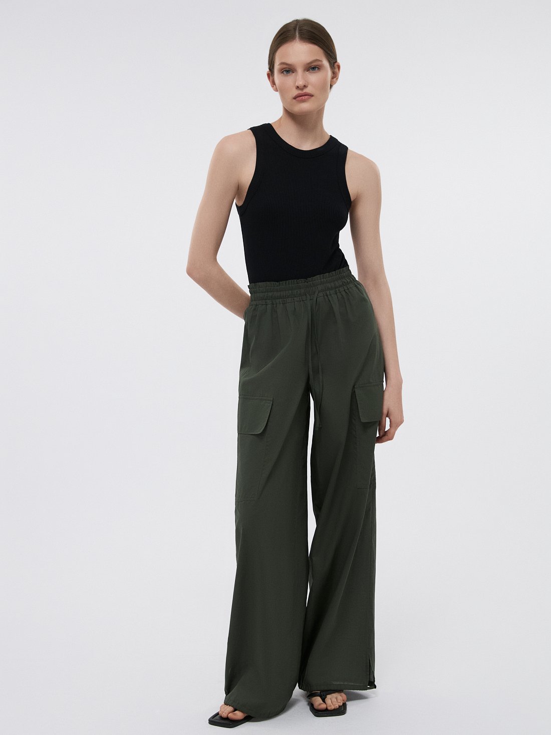 Брюки-карго из хлопка: фото №1