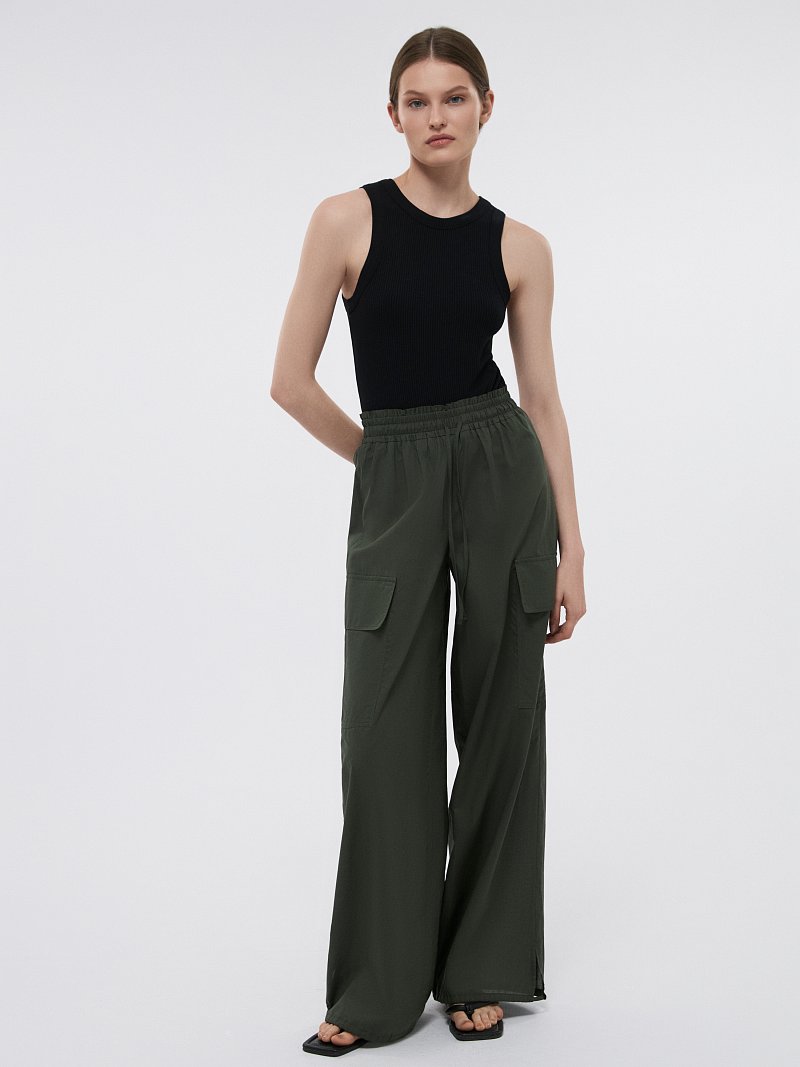 Брюки-карго из хлопка