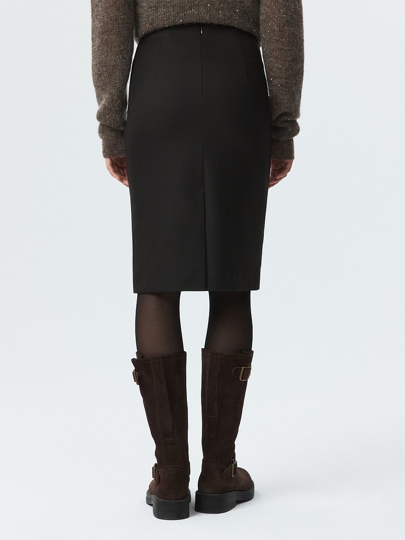 Зауженная юбка-миди