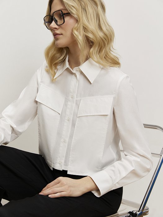 Укороченная рубашка: фото №5