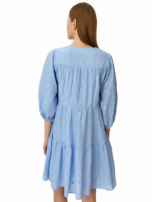 Трапециевидное укороченное платье : фото №7