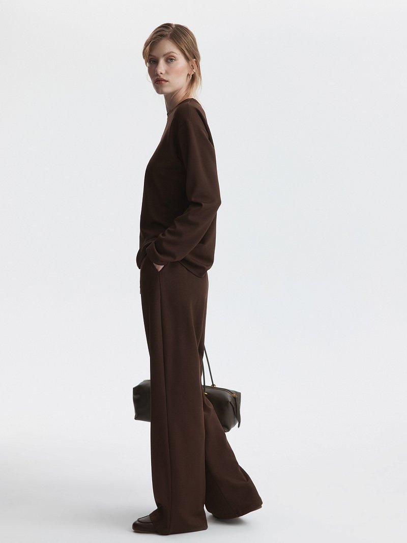 Трикотажные брюки на кулиске