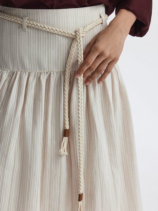 Юбка из хлопка и льна: фото №4