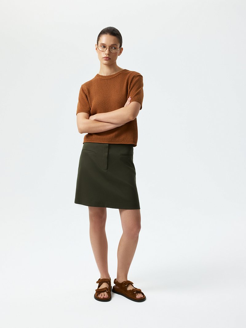 Мини-юбка из хлопка